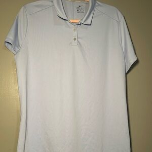 Nike Light Gray Dri-FIT Polo Shirt